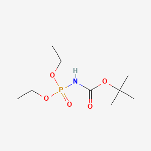 Diethyl N-(tert-Butoxycarbonyl)phosphoramidate chemical structure (CAS 85232-02-6)
