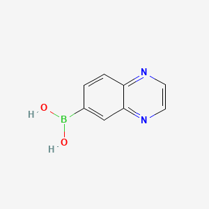Quinoxalin-6-ylboronic acid chemical structure (CAS 852432-98-5)
