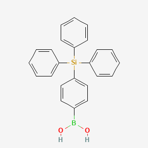 (4-(Triphenylsilyl)phenyl)boronic acid chemical structure (CAS 852475-03-7)
