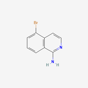5-Bromoisoquinolin-1-amine chemical structure (CAS 852570-80-0)