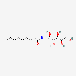 N-Methyl-N-((2S,3R,4R,5R)-2,3,4,5,6-pentahydroxyhexyl)nonanamide chemical structure (CAS 85261-19-4)