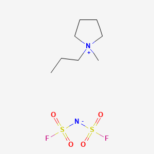 1-Methyl-1-propylpyrrolidinium bis(fluorosulfonyl)imide chemical structure (CAS 852620-97-4)