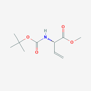 Methyl (S)-2-((tert-butoxycarbonyl)amino)but-3-enoate chemical structure (CAS 852693-74-4)