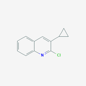 2-Chloro-3-cyclopropylquinoline chemical structure (CAS 85274-12-0)