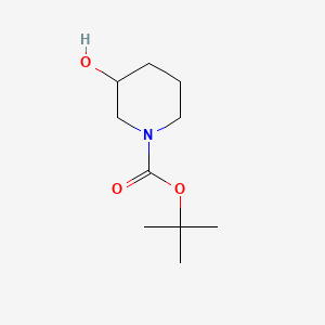 tert-Butyl 3-hydroxypiperidine-1-carboxylate chemical structure (CAS 85275-45-2)