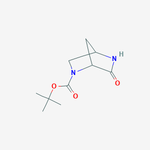 tert-Butyl 6-oxo-2,5-diazabicyclo[2.2.1]heptane-2-carboxylate chemical structure (CAS 852875-99-1)