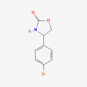 4-(4-Bromophenyl)oxazolidin-2-one chemical structure (CAS 85288-37-5)