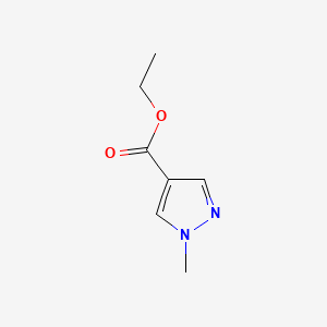 Ethyl 1-methyl-1H-pyrazole-4-carboxylate chemical structure (CAS 85290-80-8)