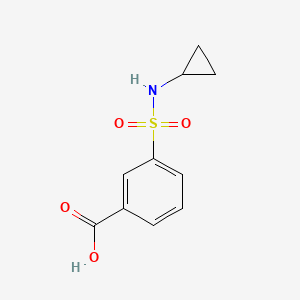 3-(N-Cyclopropylsulfamoyl)benzoic acid chemical structure (CAS 852933-50-7)