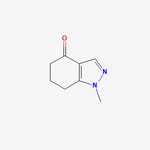 1-Methyl-6,7-dihydro-1H-indazol-4(5H)-one chemical structure (CAS 85302-16-5)
