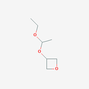 3-(1-Ethoxyethoxy)oxetane chemical structure (CAS 85328-36-5)