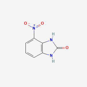 4-Nitro-1H-benzo[d]imidazol-2(3H)-one chemical structure (CAS 85330-50-3)