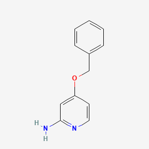 2-Amino-4-benzyloxypyridine chemical structure (CAS 85333-26-2)
