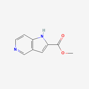 Methyl 1H-pyrrolo[3,2-c]pyridine-2-carboxylate chemical structure (CAS 853685-78-6)