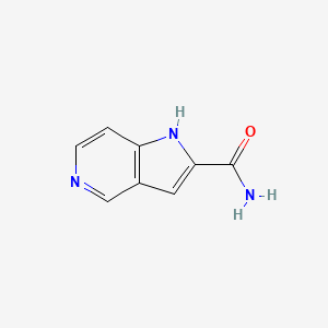 1H-Pyrrolo[3,2-c]pyridine-2-carboxamide chemical structure (CAS 853685-79-7)