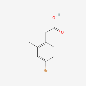 2-(4-Bromo-2-methylphenyl)acetic acid chemical structure (CAS 853796-39-1)