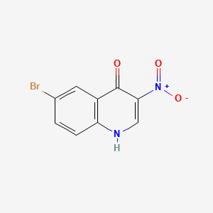 6-Bromo-3-nitroquinolin-4-ol chemical structure (CAS 853908-50-6)