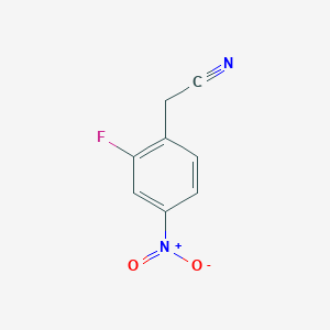 2-(2-Fluoro-4-nitrophenyl)acetonitrile chemical structure (CAS 853910-00-6)
