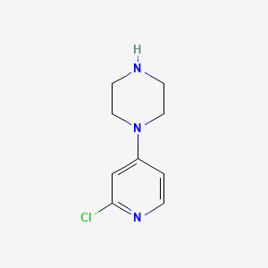 1-(2-Chloropyridin-4-yl)piperazine chemical structure (CAS 854159-45-8)