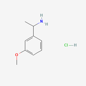 1-(3-Methoxyphenyl)ethylamine Hydrochloride chemical structure (CAS 854184-18-2)