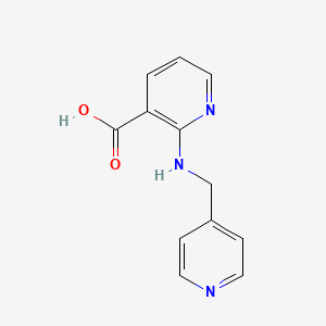 2-((Pyridin-4-ylmethyl)amino)nicotinic acid chemical structure (CAS 854382-06-2)