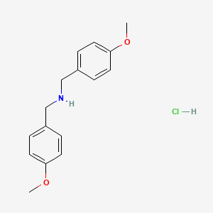 Bis(4-methoxybenzyl)amine hydrochloride chemical structure (CAS 854391-95-0)
