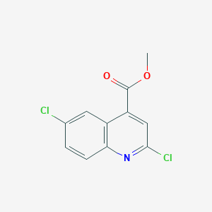 Methyl 2,6-dichloroquinoline-4-carboxylate chemical structure (CAS 854396-81-9)