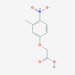 2-(3-Methyl-4-nitrophenoxy)acetic acid chemical structure (CAS 85444-81-1)