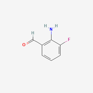 2-Amino-3-fluorobenzaldehyde chemical structure (CAS 854538-94-6)