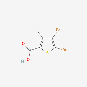 4,5-Dibromo-3-methylthiophene-2-carboxylic acid chemical structure (CAS 854626-32-7)