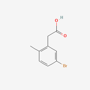 2-(5-Bromo-2-methylphenyl)acetic acid chemical structure (CAS 854646-94-9)
