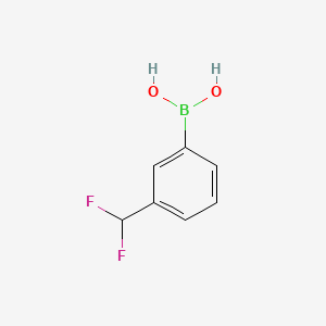 (3-(Difluoromethyl)phenyl)boronic acid chemical structure (CAS 854690-87-2)