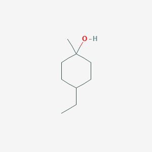 4-Ethyl-1-methylcyclohexan-1-ol chemical structure (CAS 854712-72-4)