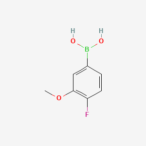 (4-Fluoro-3-methoxyphenyl)boronic acid chemical structure (CAS 854778-31-7)