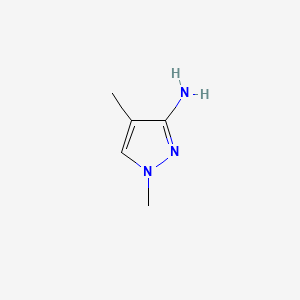 1,4-Dimethyl-1H-pyrazol-3-amine chemical structure (CAS 85485-61-6)