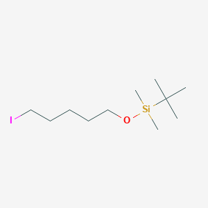 tert-Butyl((5-iodopentyl)oxy)dimethylsilane chemical structure (CAS 85514-45-0)