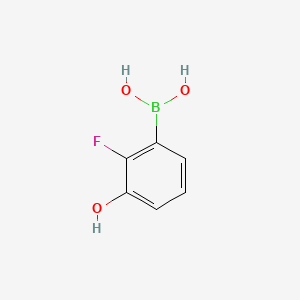 (2-Fluoro-3-hydroxyphenyl)boronic acid chemical structure (CAS 855230-60-3)