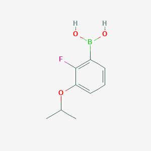 (2-Fluoro-3-isopropoxyphenyl)boronic acid chemical structure (CAS 855230-63-6)