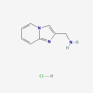 Imidazo[1,2-a]pyridin-2-ylmethanamine hydrochloride chemical structure (CAS 855250-24-7)