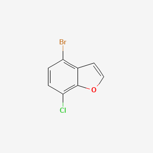 4-Bromo-7-chlorobenzofuran chemical structure (CAS 855343-01-0)
