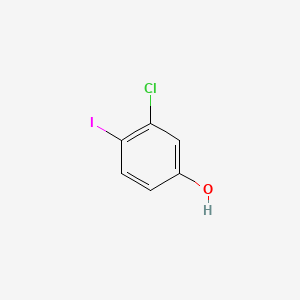 3-Chloro-4-iodophenol chemical structure (CAS 855403-42-8)
