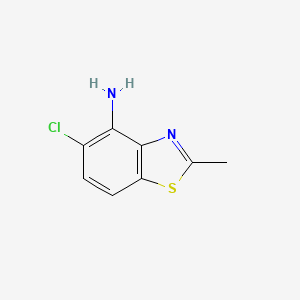5-Chloro-2-methylbenzo[d]thiazol-4-amine chemical structure (CAS 855463-87-5)