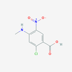 2-Chloro-4-(methylamino)-5-nitrobenzoic acid chemical structure (CAS 855471-18-0)