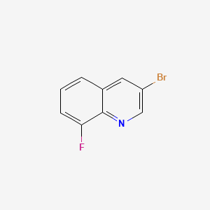 3-Bromo-8-fluoroquinoline chemical structure (CAS 855477-01-9)