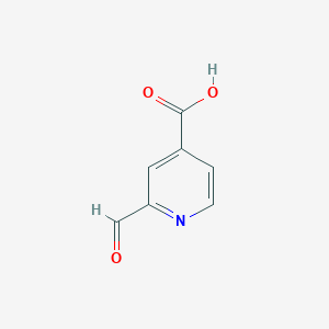 2-Formylisonicotinic acid chemical structure (CAS 855636-38-3)