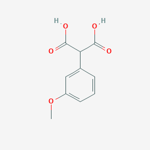 2-(3-Methoxyphenyl)malonic acid chemical structure (CAS 855658-53-6)