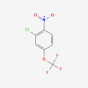 2-Chloro-1-nitro-4-(trifluoromethoxy)benzene chemical structure (CAS 85578-47-8)