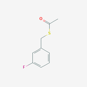 S-3-Fluorobenzyl ethanethioate chemical structure (CAS 85582-63-4)
