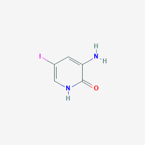 3-Amino-5-iodopyridin-2(1H)-one chemical structure (CAS 856161-24-5)