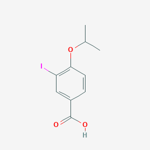 3-Iodo-4-isopropoxybenzoic acid chemical structure (CAS 856167-47-0)